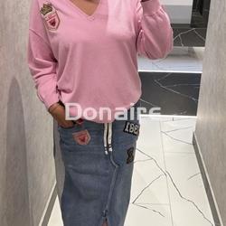 Jersey rosa con parches Lola Casademunt - Imagen 1