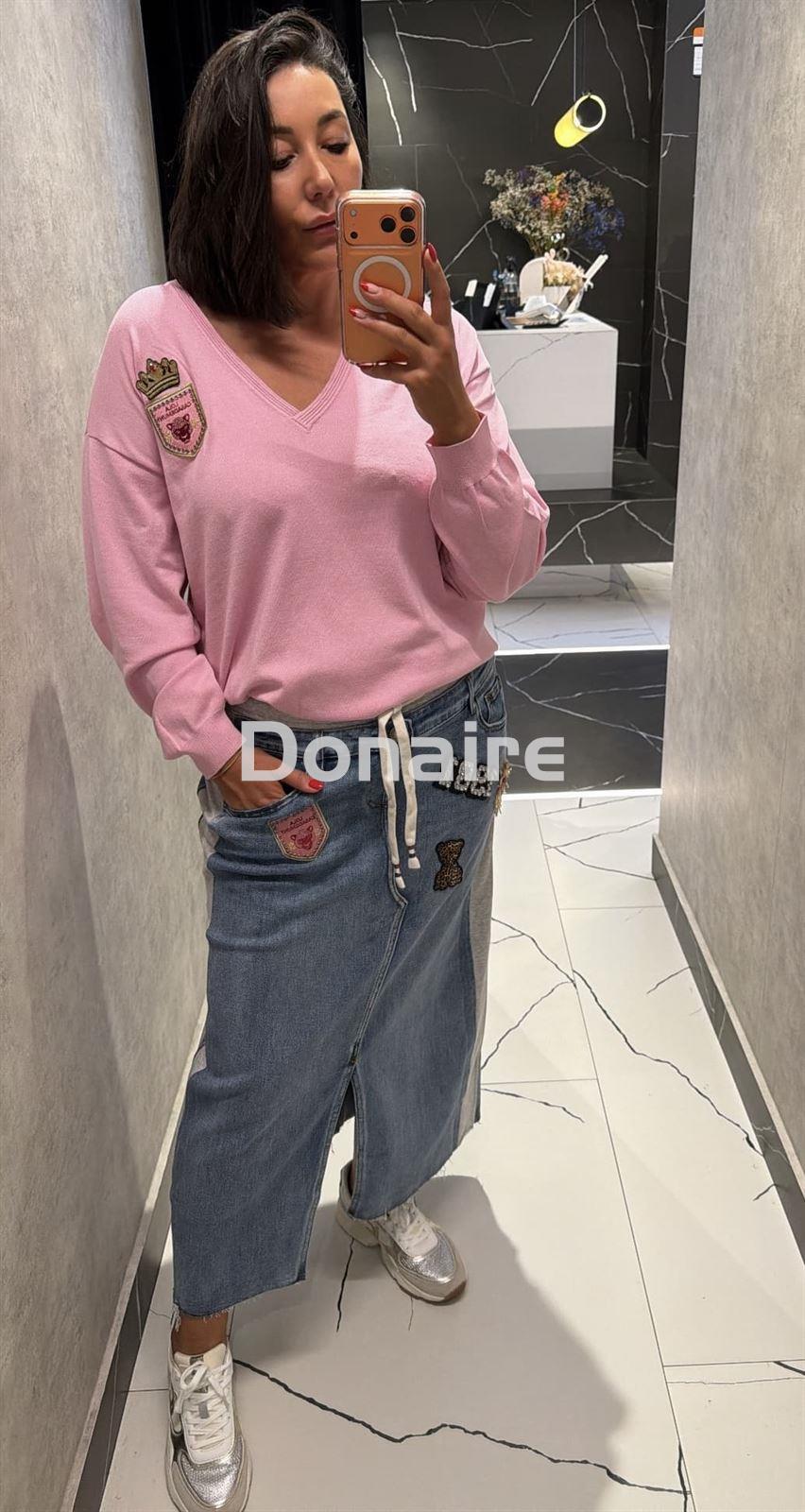 Jersey rosa con parches Lola Casademunt - Imagen 3