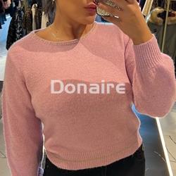 Jersey rosa palo detalles lurex NKN - Imagen 2