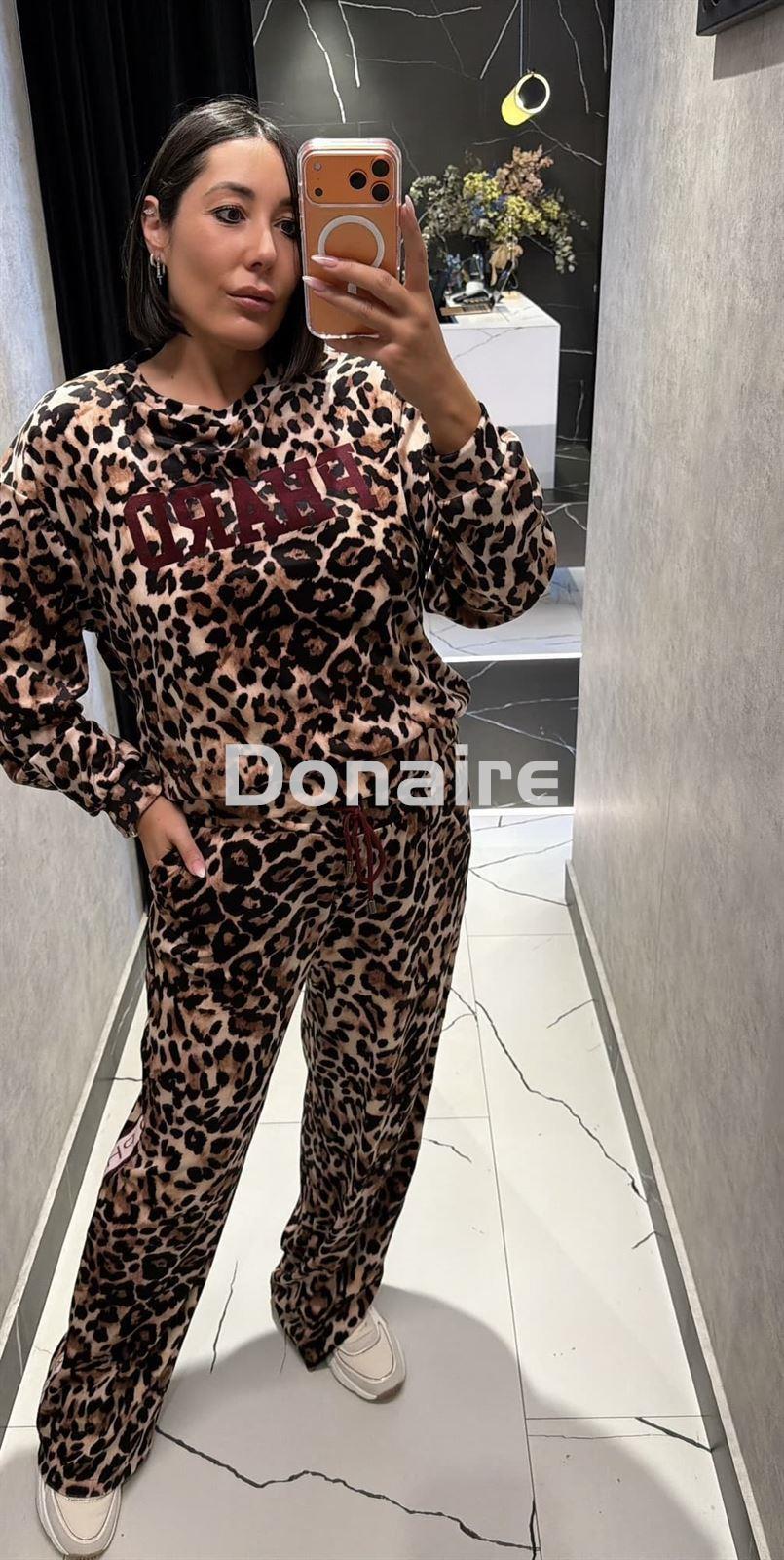 Jogger animal print terciopelo Phard - Imagen 2