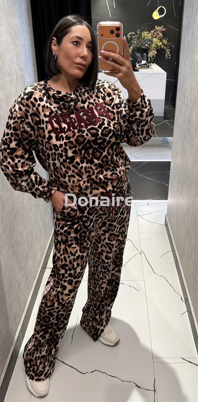 Jogger animal print terciopelo Phard - Imagen 3