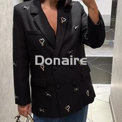 Maxi americana bordados pedrería Lola Casademunt - Imagen 1