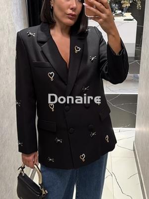 Maxi americana bordados pedrería Lola Casademunt - Imagen 1