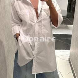 Maxi camisa o vestido camisero blanco WNT - Imagen 1