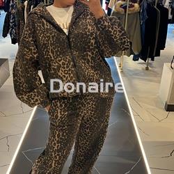 Maxi chaqueta felpa animal print Souvenir - Imagen 1