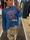 Maxi sudadera azul Dixie - Imagen 1