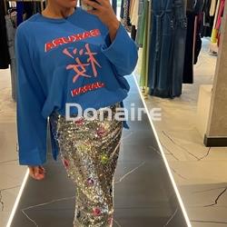 Maxi sudadera azul Dixie - Imagen 2