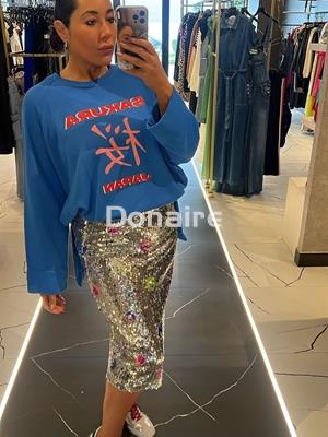 Maxi sudadera azul Dixie - Imagen 2