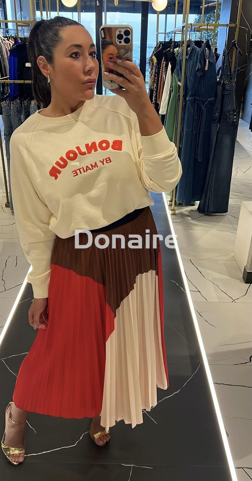 Maxi sudadera blanco roto Maite - Imagen 1
