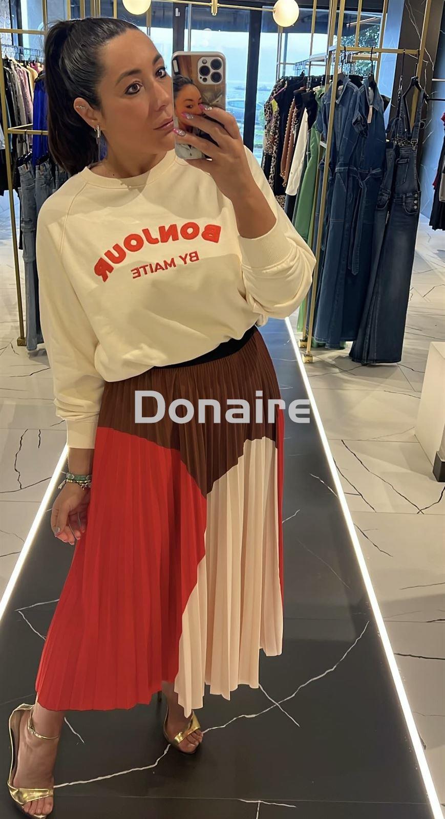 Maxi sudadera blanco roto Maite - Imagen 3