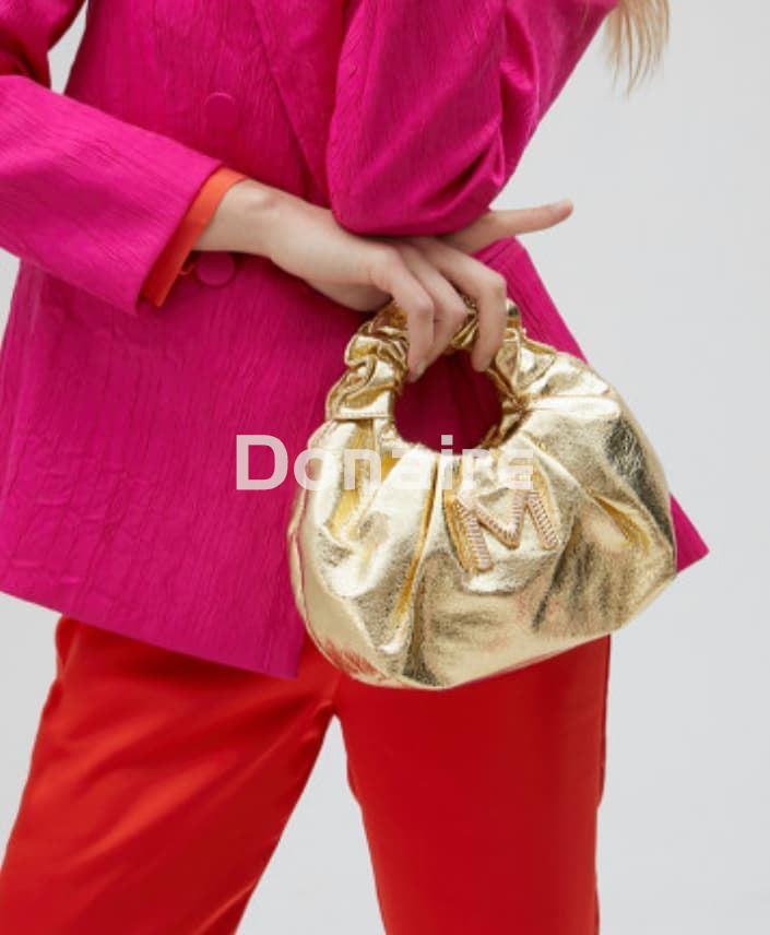 Mini bolso metalizado dorado - Imagen 1