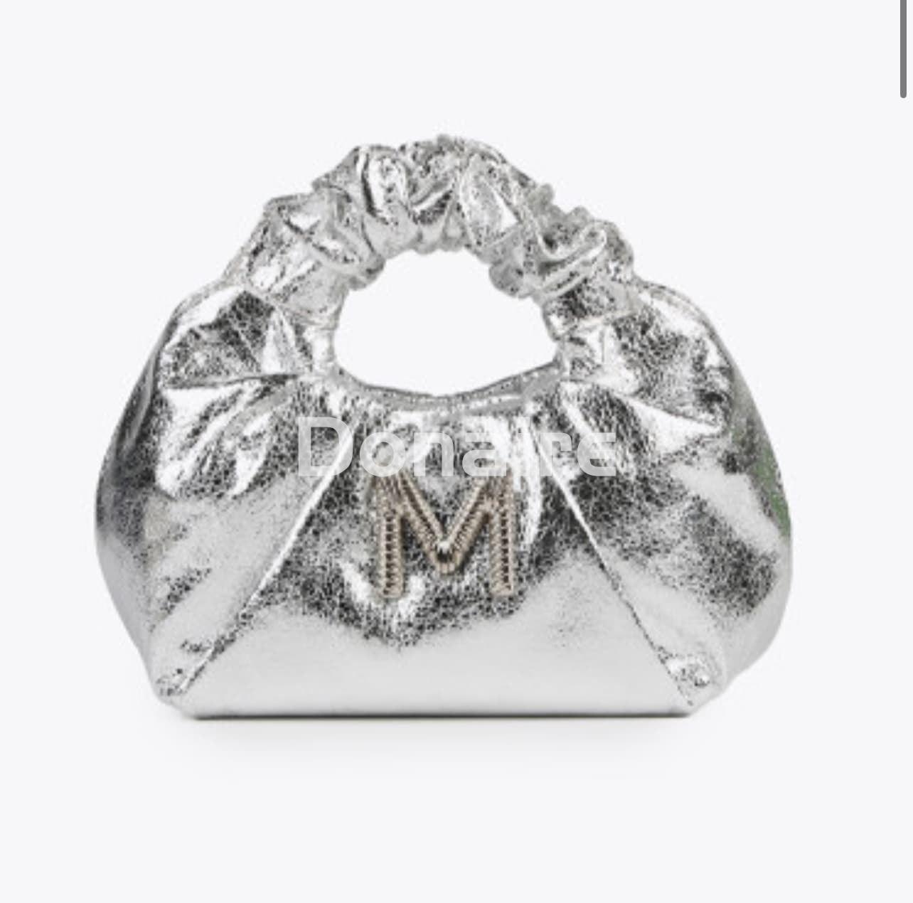 Mini bolso metalizado plata - Imagen 2