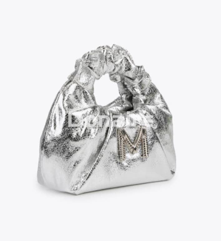 Mini bolso metalizado plata - Imagen 3