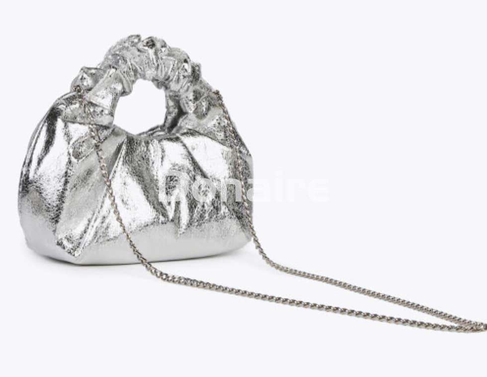 Mini bolso metalizado plata - Imagen 4