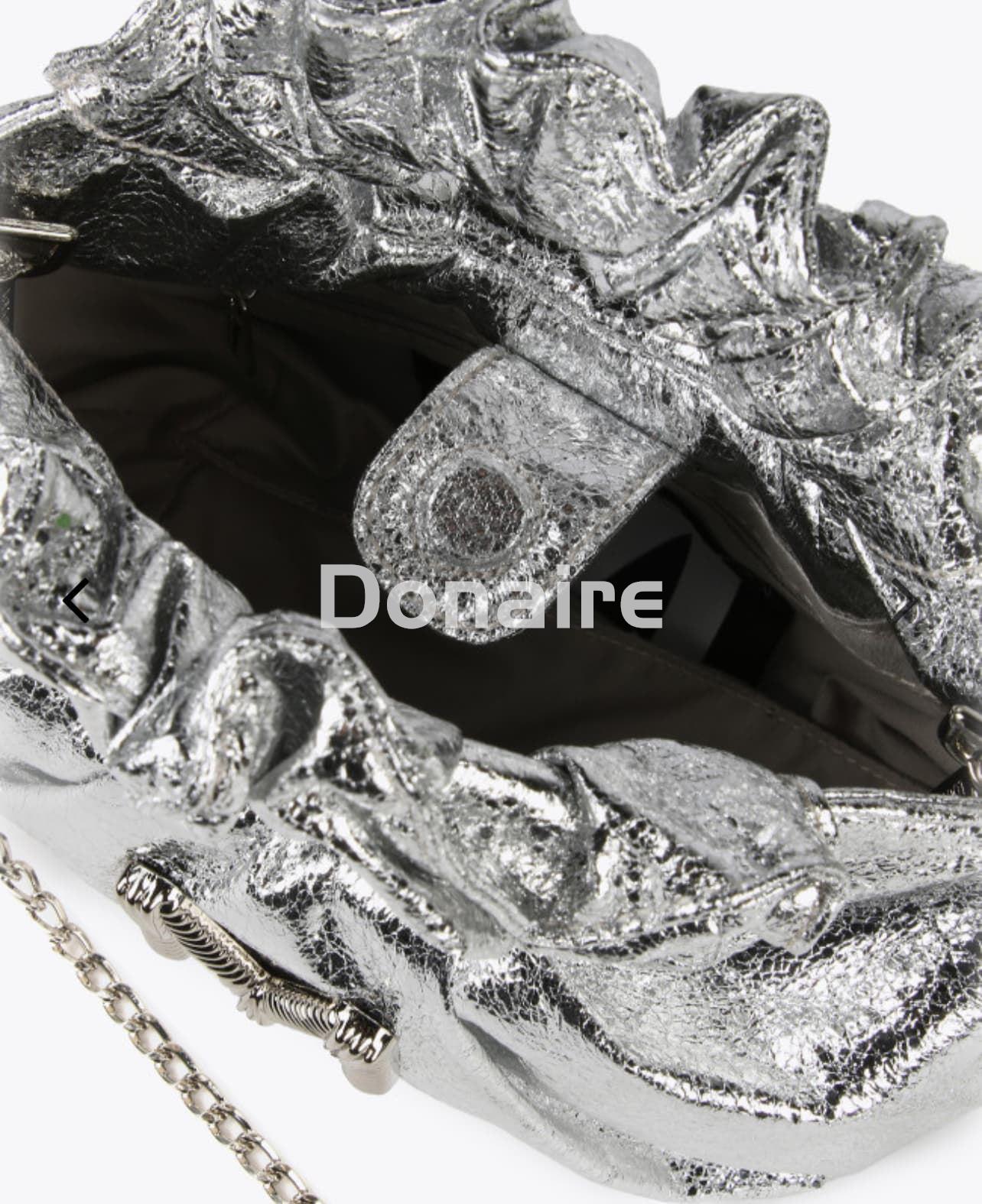 Mini bolso metalizado plata - Imagen 5
