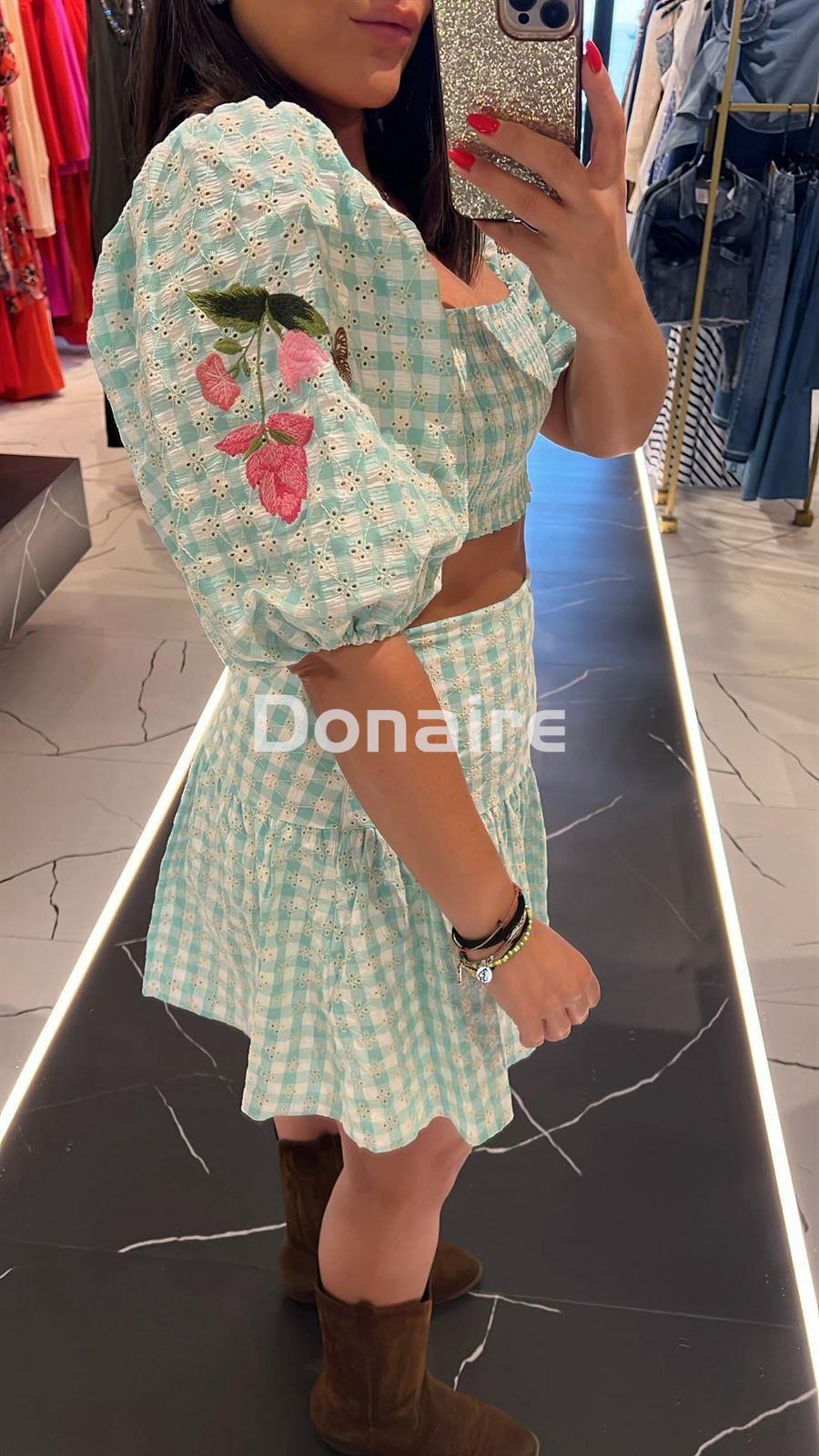 Mini falda vichy Lez a Lez - Imagen 3