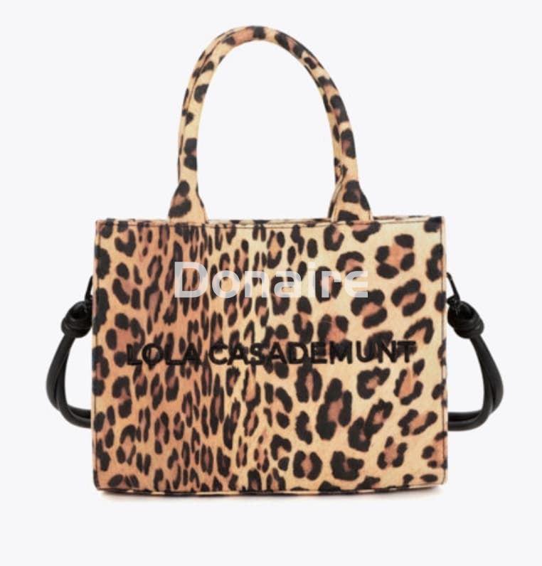 Mini shopper animal print Lola Casademunt - Imagen 1