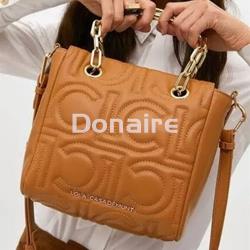 Mini shopper logotipado camel Lola Casademunt - Imagen 1