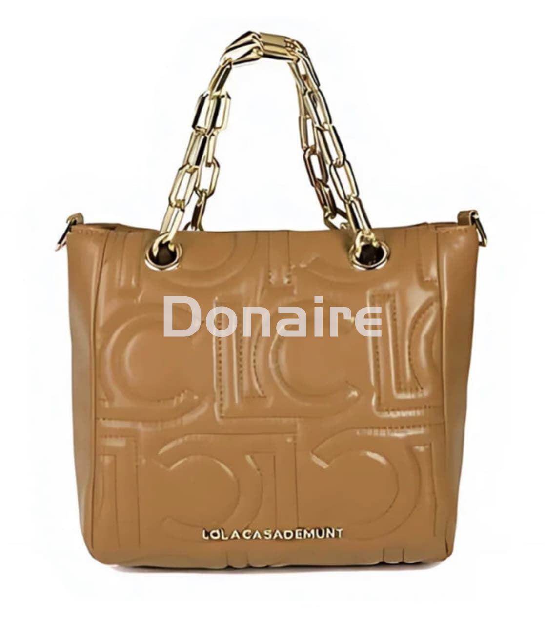 Mini shopper logotipado camel Lola Casademunt - Imagen 3