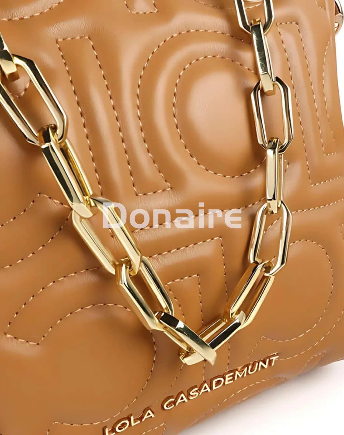 Mini shopper logotipado camel Lola Casademunt - Imagen 4