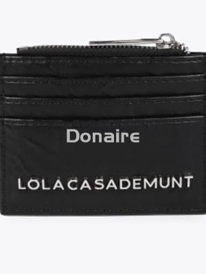 Monedero tarjetero efecto piel arrugada Lola Casademunt - Imagen 1