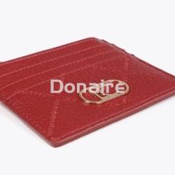 Monedero tarjetero rojo monograma rombos Lola Casademunt - Imagen 2