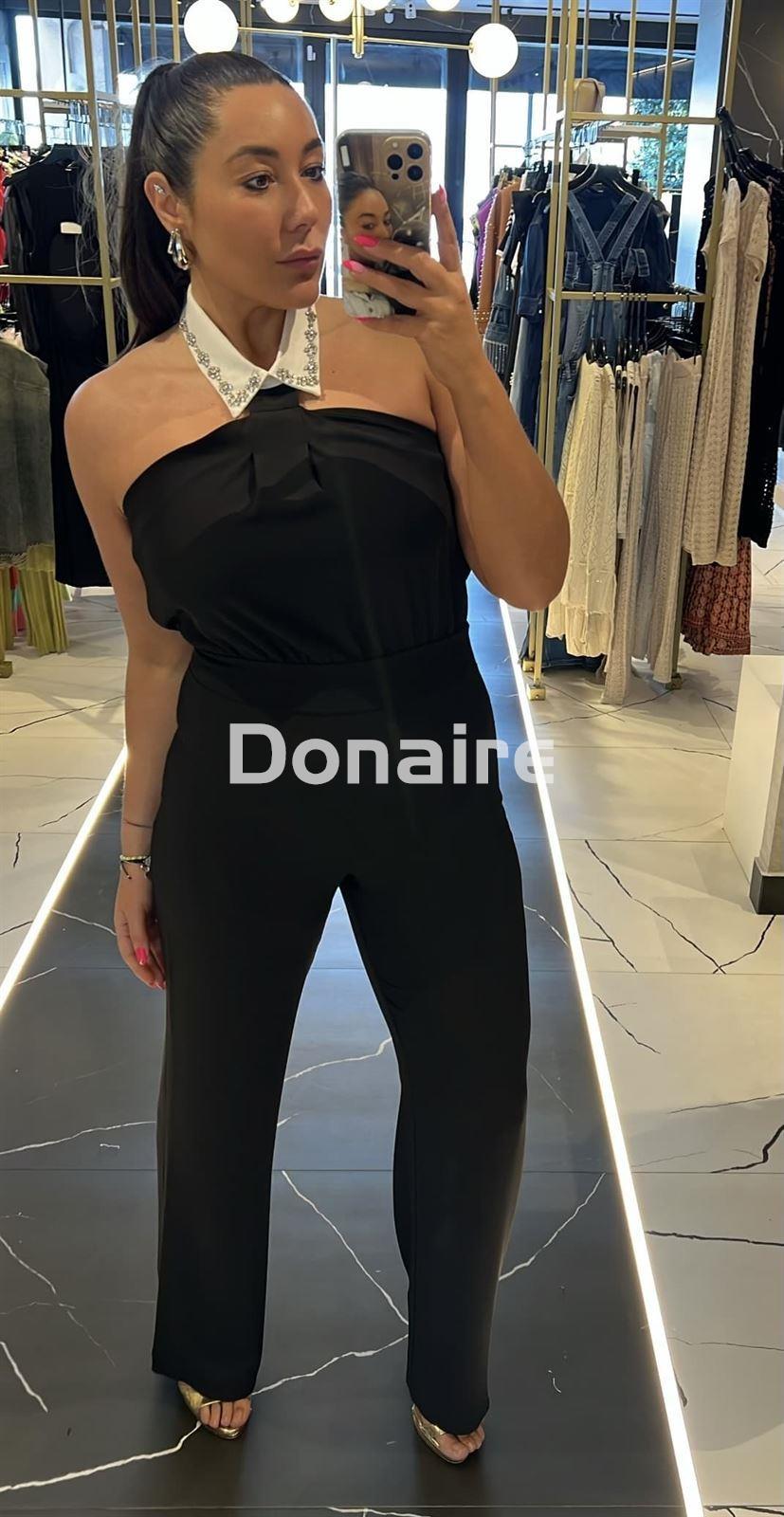 Mono negro cuello camisa Phard - Imagen 3