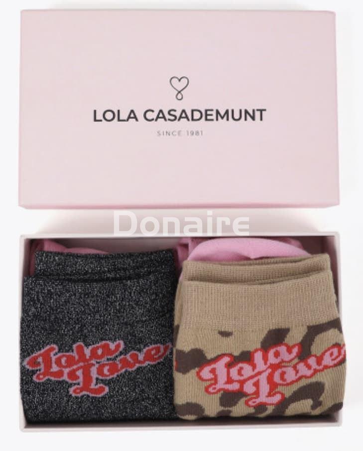 Pack de calcetines lurex y animal print Lola Casademunt - Imagen 1