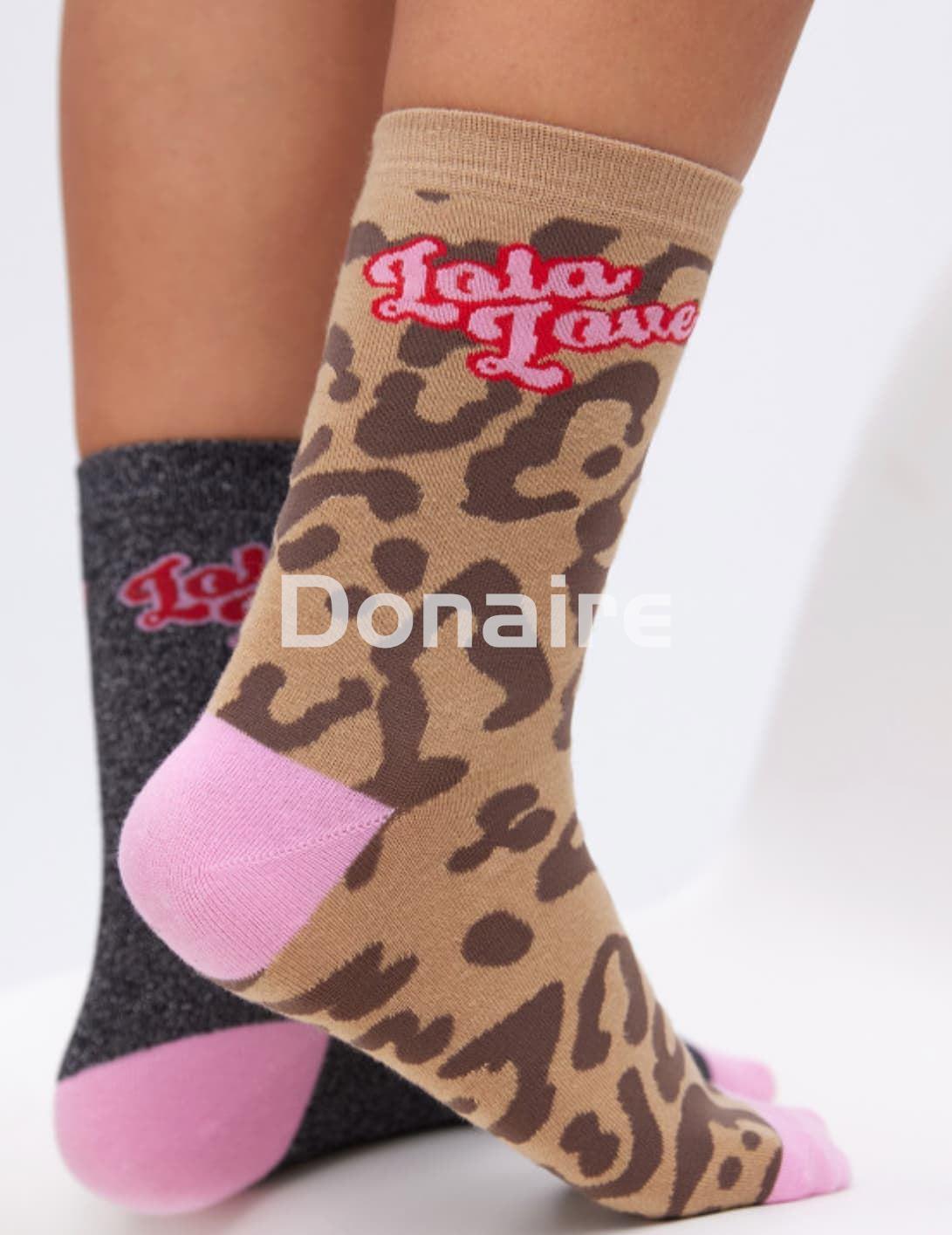 Pack de calcetines lurex y animal print Lola Casademunt - Imagen 2