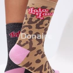 Pack de calcetines lurex y animal print Lola Casademunt - Imagen 2