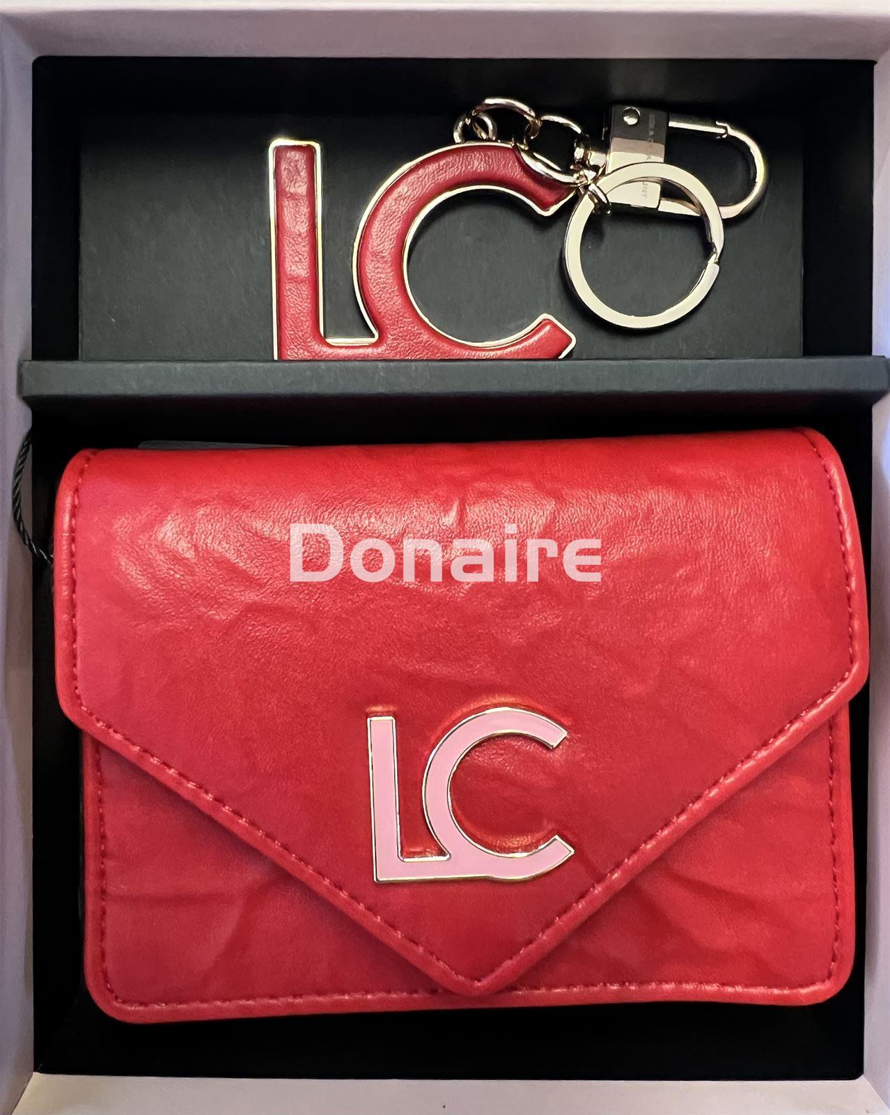 Pack monedero y llavero LC rojo y rosa Lola Casademunt - Imagen 1