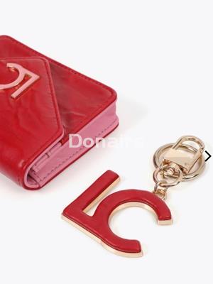 Pack monedero y llavero LC rojo y rosa Lola Casademunt - Imagen 2