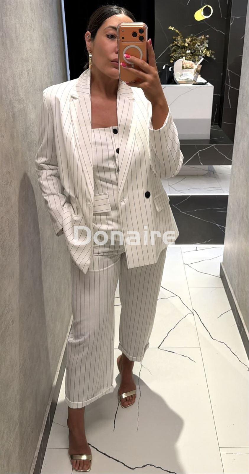 Pantalón blanco raya diplomática Phard - Imagen 1