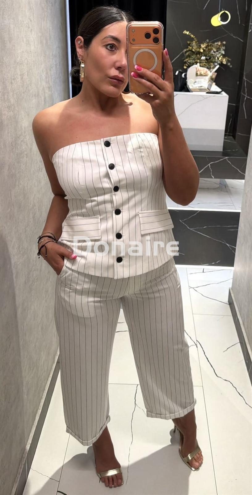 Pantalón blanco raya diplomática Phard - Imagen 3
