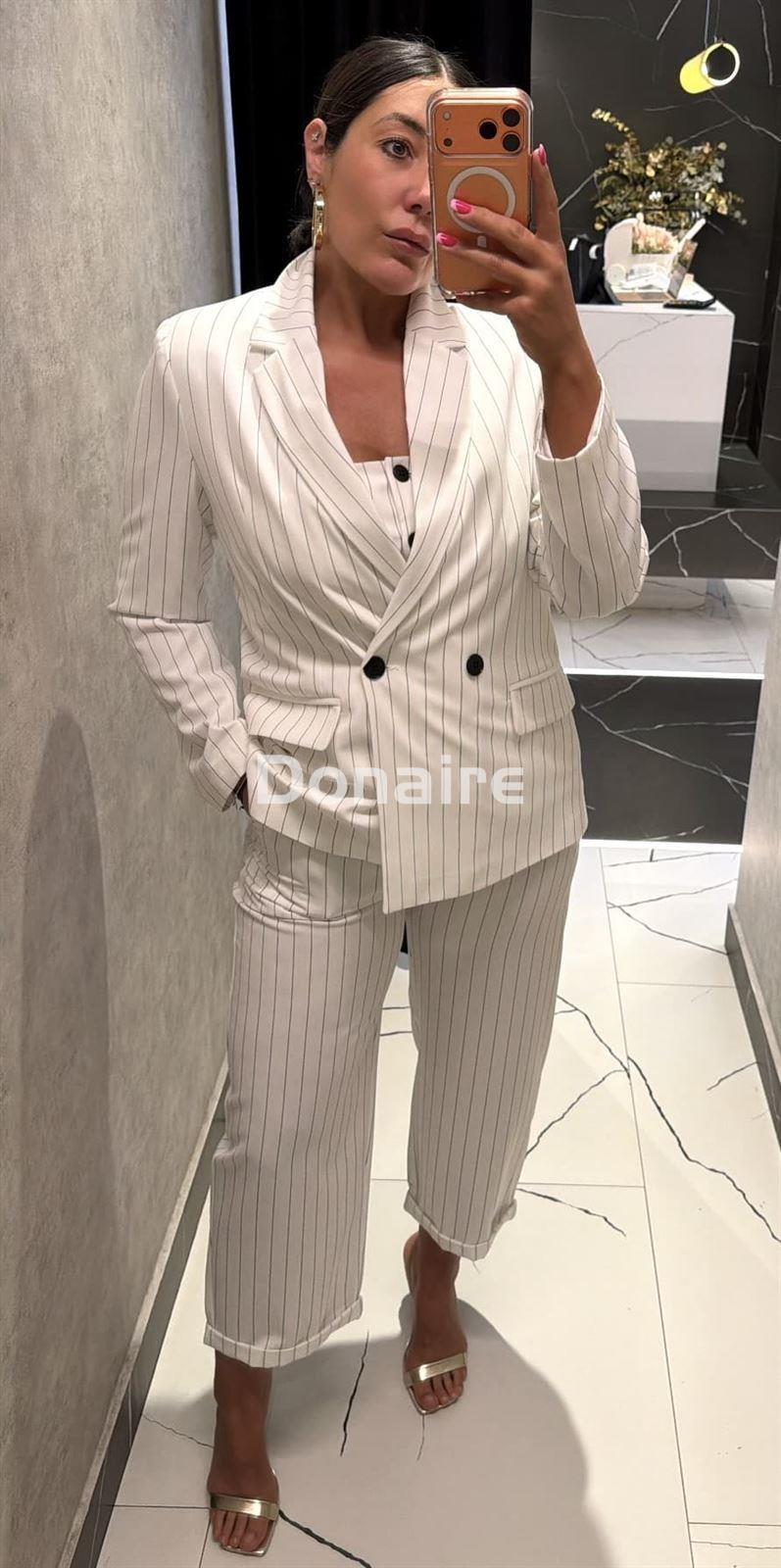 Pantalón blanco raya diplomática Phard - Imagen 5