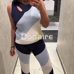 Pantalón de punto intarsia WNT - Imagen 1