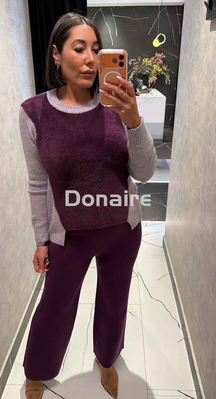 Pantalón de punto morado WNT - Imagen 1
