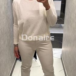 Pantalón efecto piel crudo Koralline - Imagen 2