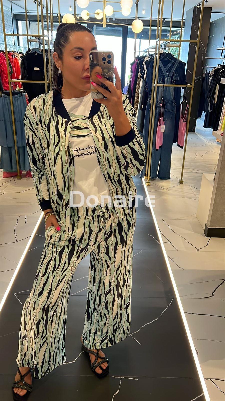 Pantalón estilo culotte algodón satinado WNT - Imagen 1