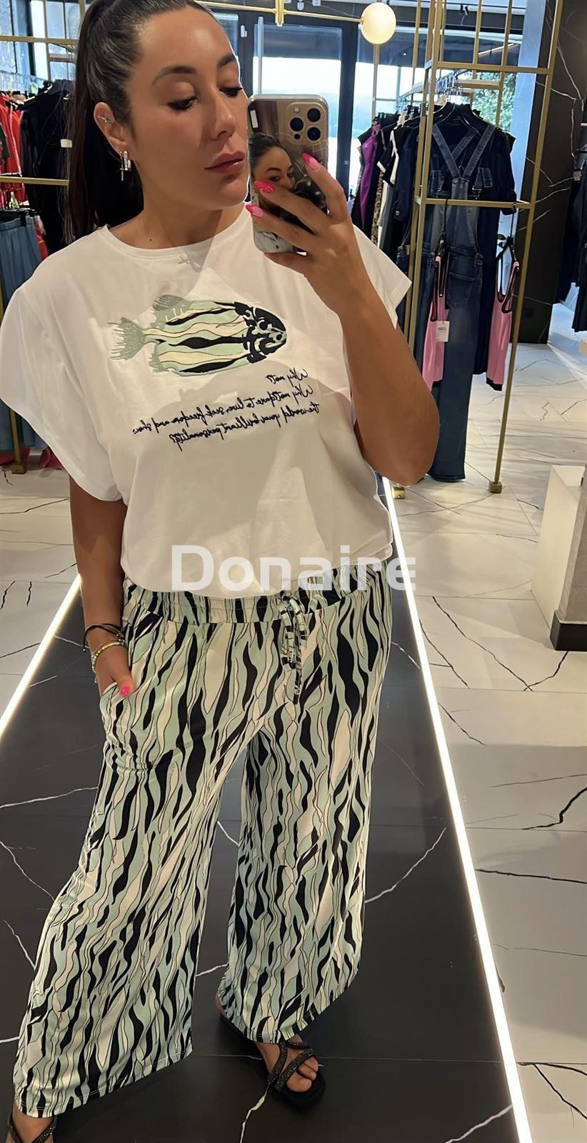 Pantalón estilo culotte algodón satinado WNT - Imagen 4