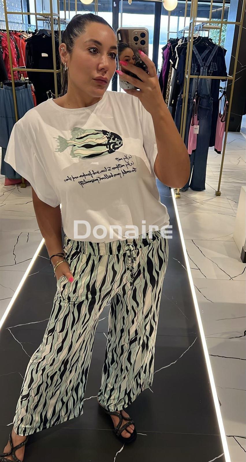 Pantalón estilo culotte algodón satinado WNT - Imagen 5