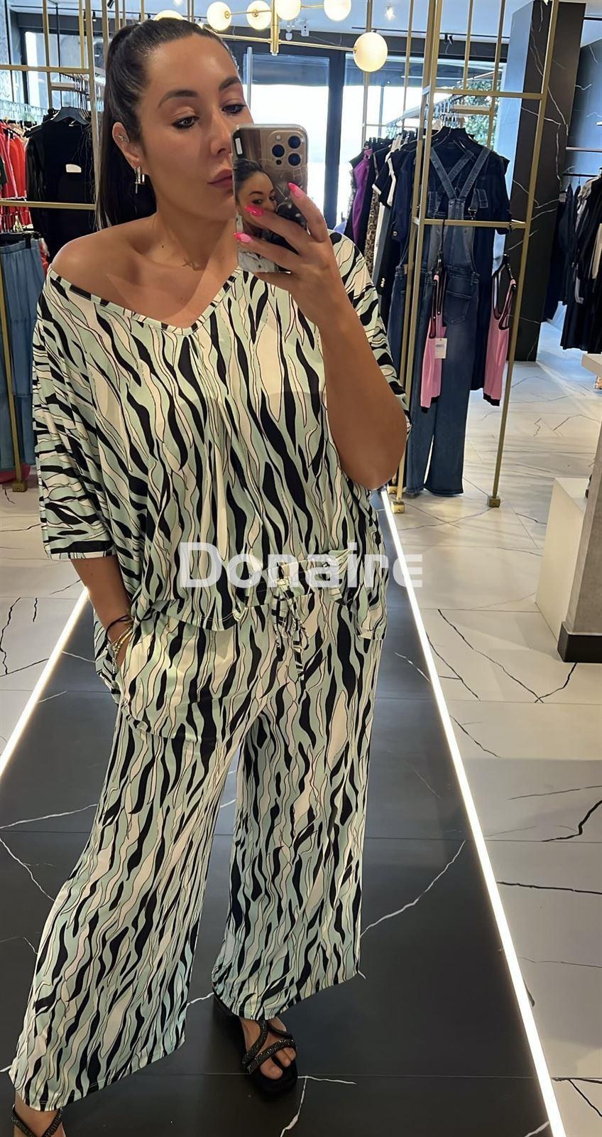 Pantalón estilo culotte algodón satinado WNT - Imagen 6