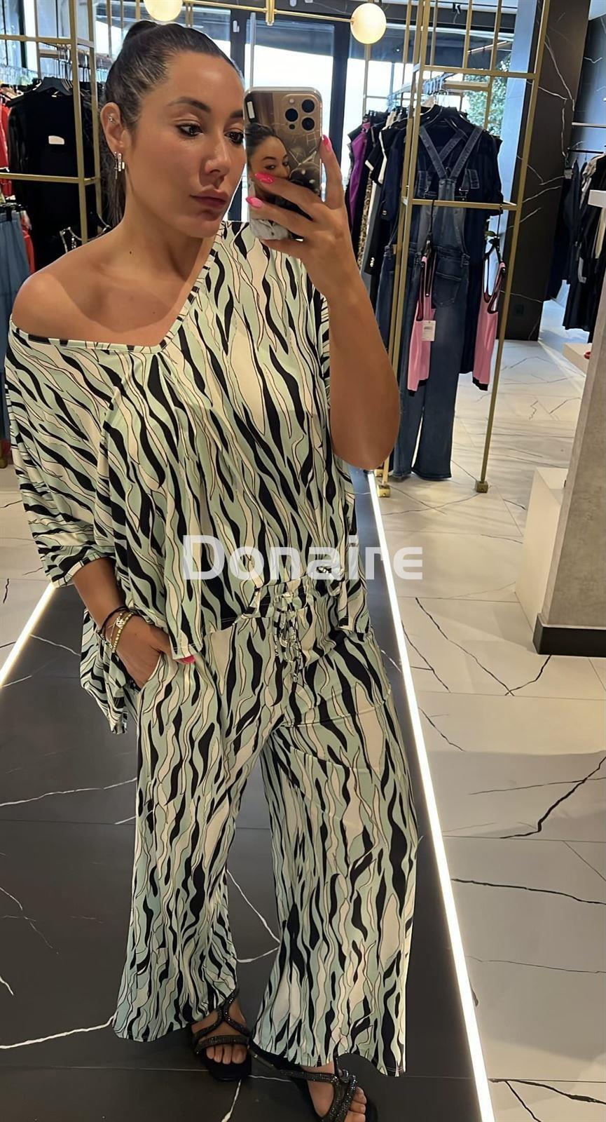Pantalón estilo culotte algodón satinado WNT - Imagen 7