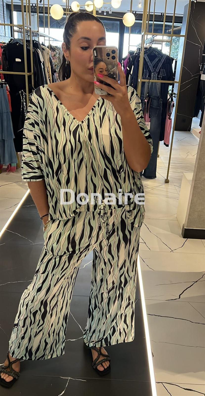 Pantalón estilo culotte algodón satinado WNT - Imagen 8