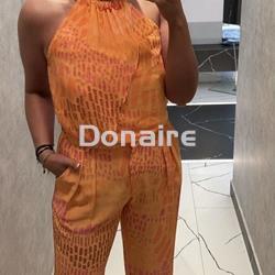 Pantalón gasa naranja Open - Imagen 2