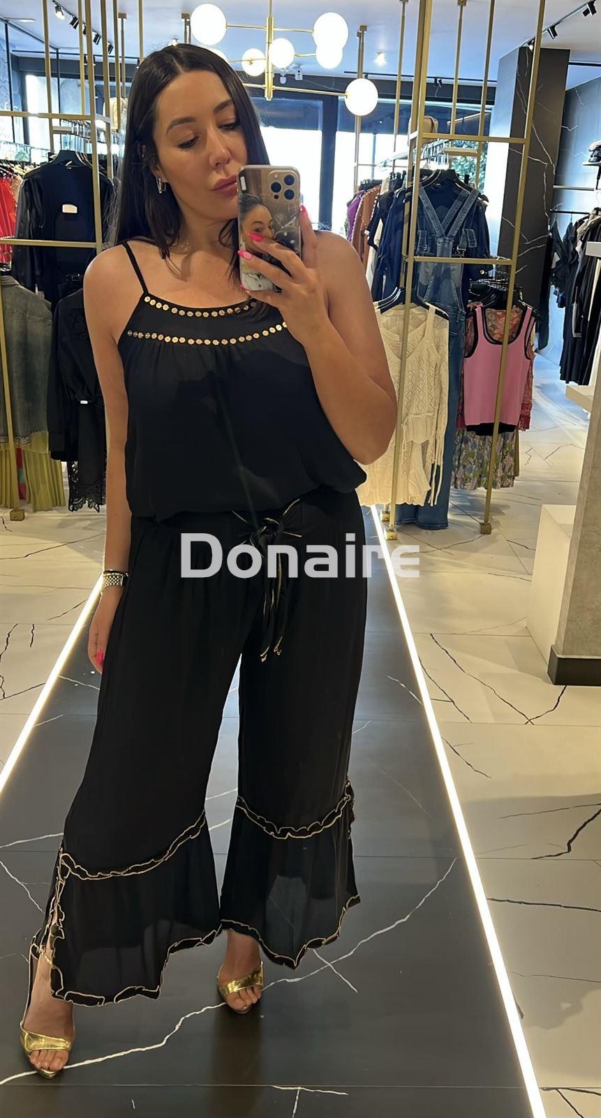 Pantalón gasa negro NKN - Imagen 2