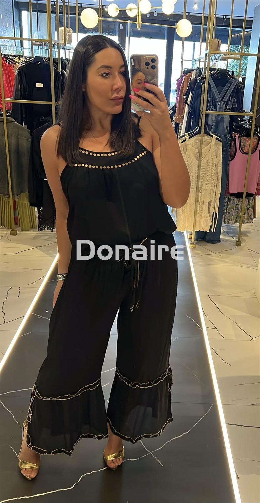 Pantalón gasa negro NKN - Imagen 3
