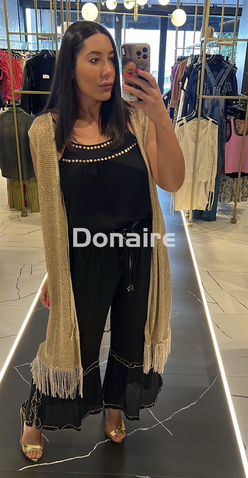 Pantalón gasa negro NKN - Imagen 4