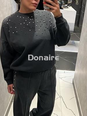 Pantalón jogger lavado desgastado brillantes Dixie - Imagen 2