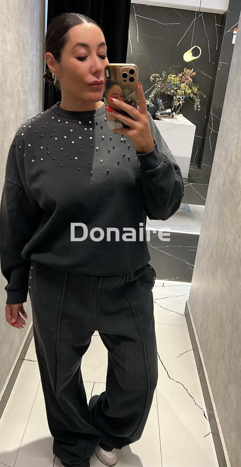 Pantalón jogger lavado desgastado brillantes Dixie - Imagen 3